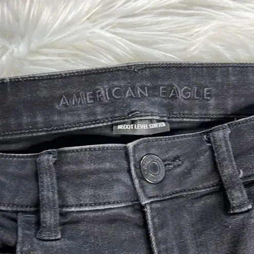 American Eagle  Black Distressed Hi Rise Jeggings