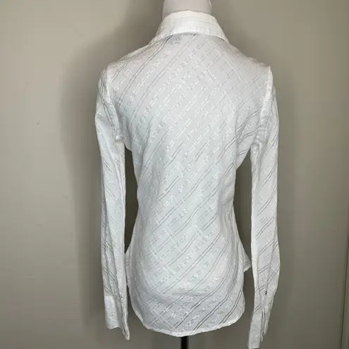 Vanity White Western Snap Front Shirt Sz Small