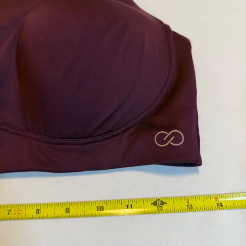 Calia Sports Bra Plum Purple Racerback Support Workout Fitness Activewear Large