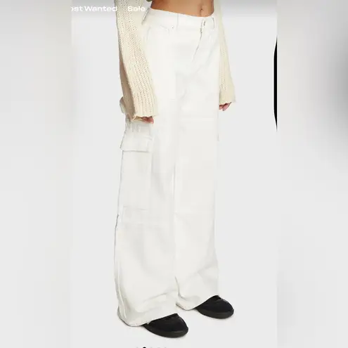 Edikted Women's White Cargo Pants