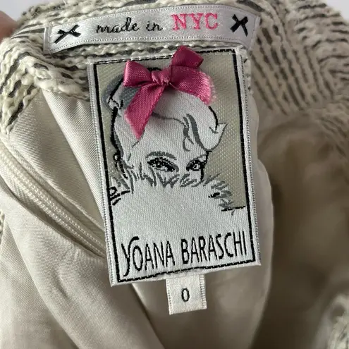 Yoana Baraschi Gray Tweed Knee Length Pencil Skirt 0