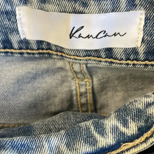 Kancan PAULETTA HIGH RISE CROSS OVER SHORTS Blue Size 16