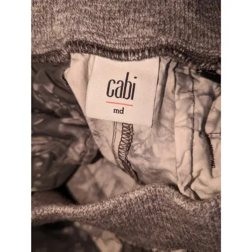 CAbi  Marble Pant Medium Tie Dye Jogger White Gray Size M  #5075 Pull On