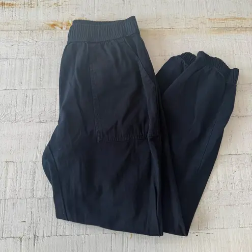 Known Supply Lesley Pant size XS Black Cotton Twill Jogger Bottom Pants
