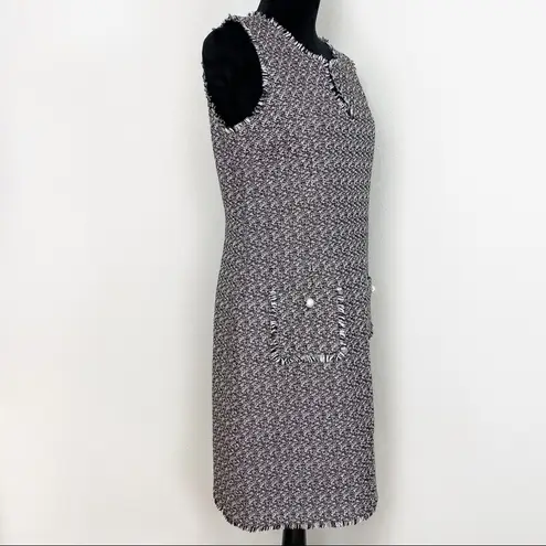 Karl Lagerfeld sleeveless tweed A line dress