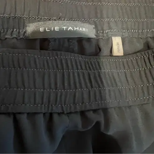 Elie Tahari Black Lace Detail Jogger Pants Women’s Size Medium