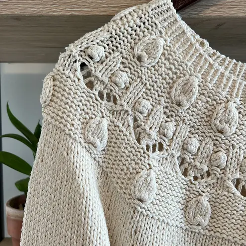 Jantzen Vintage Silk Blend Knitted By Hand Textured Sweater, M