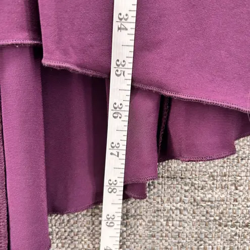 Valerie Bertinelli Y2K Baby Doll Dress Size 6 Purple Berry Ruffle Fairy Whimsigoth Stretchy Knit