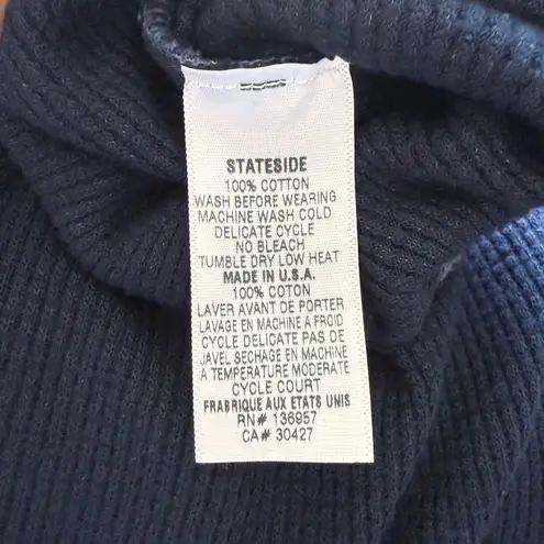 Stateside sz S Navy Blue Waffle-Knit Lounge Jogger Pants