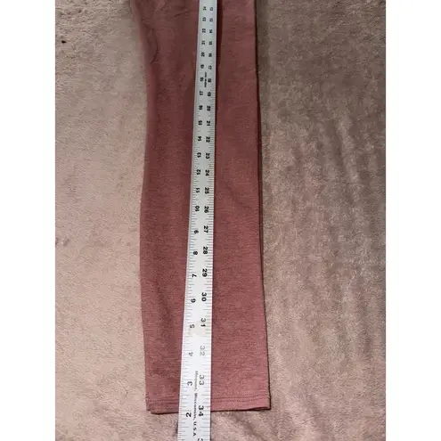 Vuori Women's High Rise Elevation Ribbed Studio Legging Pink Size Small