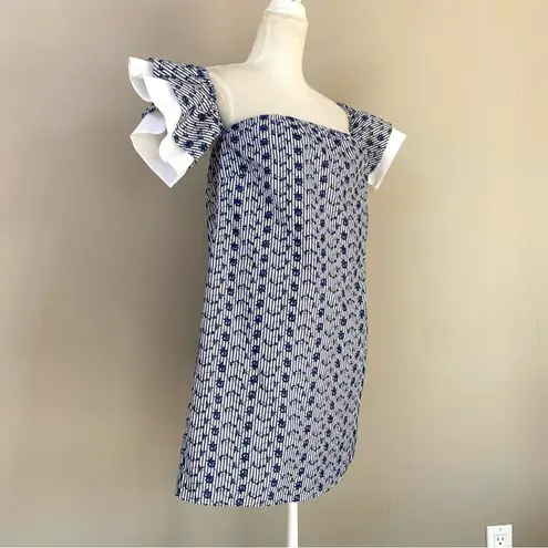 CeCe NWT Roseanna stripe embroidered off the shoulder dress Size 4