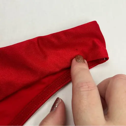 Zimmermann Swim Bikini Bottom Womens Size 10 - 12 Red Summer Coastal *FLAW