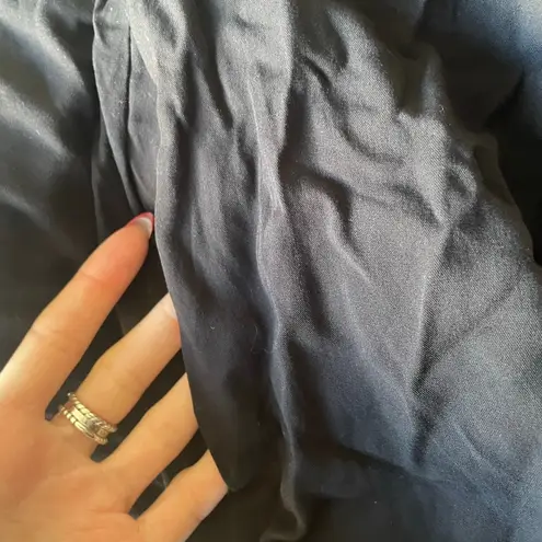 LSPACE Pasadena Large Black Ruffle Adjustable Sleeve Pantsuit Jumpsuit Ankle