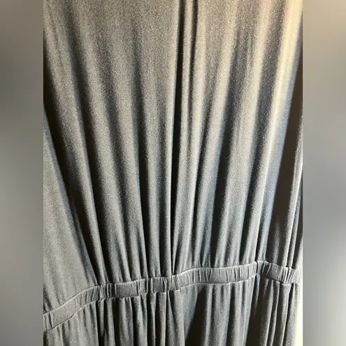 Jumpsuit by Lisa Rinna black knit wide palazzo pant. Knit jersey, elastic waist Size undefined