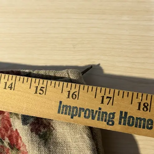 Karen Kane VTG 100% Linen Short Floral Skirt Country Cottage 32” USA