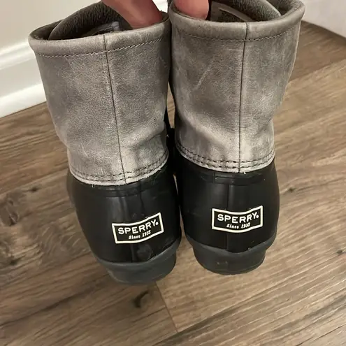 Sperry  Saltwater Duck Boots Lace Up Waterproof Rain Winter Boots #1276