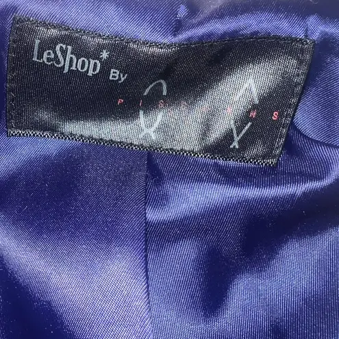 LeShop by Q Chic Cream Women's Long Coat Size Medium Wool Blend