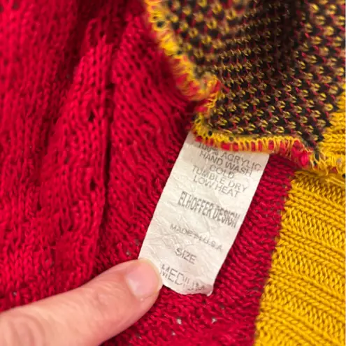 ELHOFFER Design, Lion Harry Potter Gryffindor Novelty Red Knit Sweater Medium