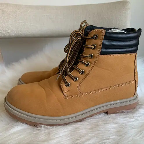 Urban Groove Woman’s Tan Ankle Hip Hop Dancewear Work Boots Size 7.5