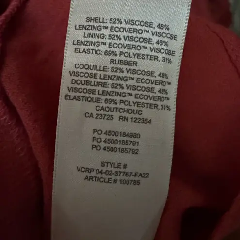 Wilfred by Aritzia Vibrant Red Rust Nessie Blouse in XL