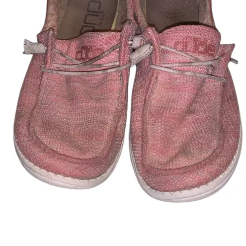 Hey Dude Wendy Stretch Coral Pearl Slip-On Loafers