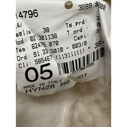 Giorgio Armani Cream White 3 Button Blazer Jacket Size 4 Cotton Silk Stretch