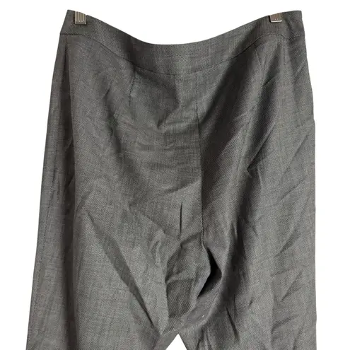 Lafayette 148 New York Gray Wool Office Straight Dress Slack Pants Size 10