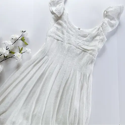 Ramy Brook Bria Dress White Springtime Burnout Size 12