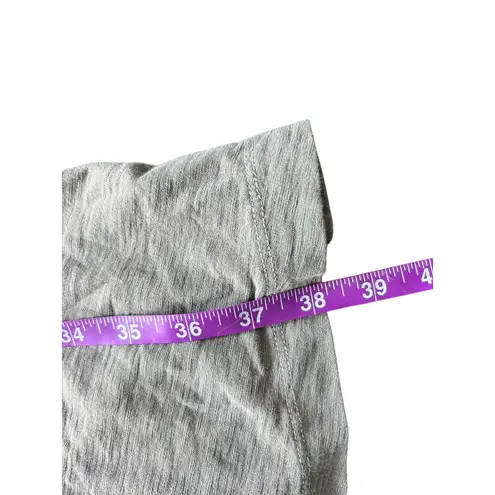 James Perse Brushed Jersey Skirt Gray Ruched Midi Skirt Size 1 Casual Chic