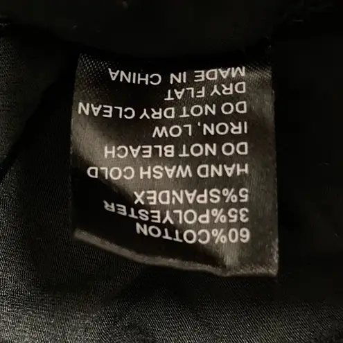 Beverly Hills Polo Club POL Black White Speckle Midi Dress Adjustable Waist Small NWOT