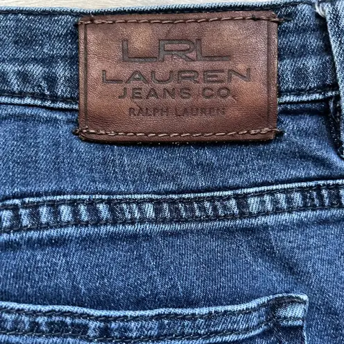 Lauren Ralph Lauren True Blue Denim Modern Flare Jeans Size 12 Casual Classic