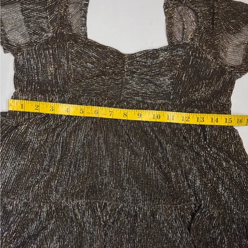 Draper James Elegant Brown Shimmer short Dress. #101