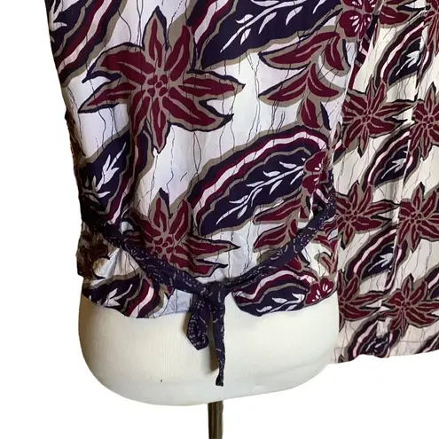 Faith Vintage Rayon Hawaiian Button Up Vest (Small) & Skirt (Medium) 2 PC Outfit