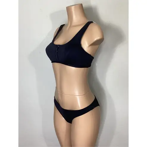 Seafolly New. 3 snap black scoop bikini set. Size USA 6. Retails $174 - Image 6