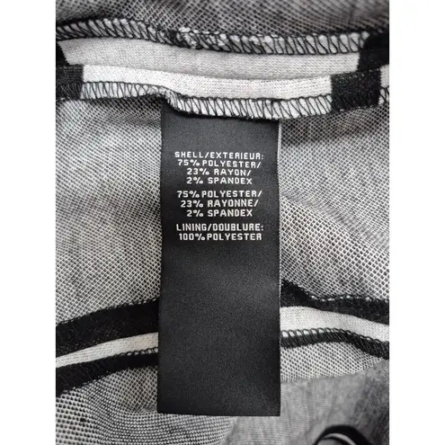 Bagatelle Collection Open Long Coatigan Gray/Black Windowpane Plaid Sz L