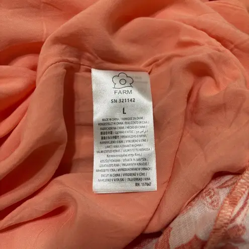 Farm Rio Jaipur Crossover Linen Blend maxi sun dress size L