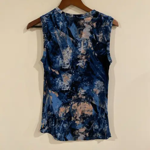 Lucy Activewear Lucy Women's Fitness Tank Top Blue Glacier Print Small RARE - Image 3