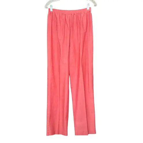 Vintage Summer Pants Suit By Devon In Pink Rouge Size 10