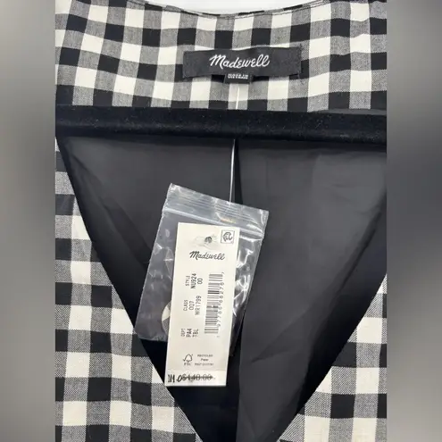 Madewell  V-Neck Mini Vest Dress in Gingham