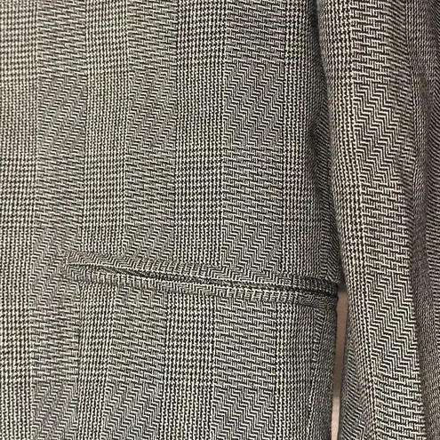 Vintage Herve Bernard Wool With Leather Trim Suit Set Brown Size 8