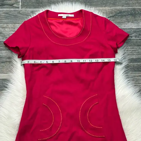 Boden Pink 100% Wool Short Sleeve Dress Size 2