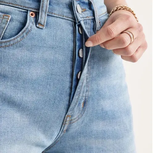 Du/er High Rise Arc Button Fly Tapered Performance Jeans Style WFMR5318 Size 26