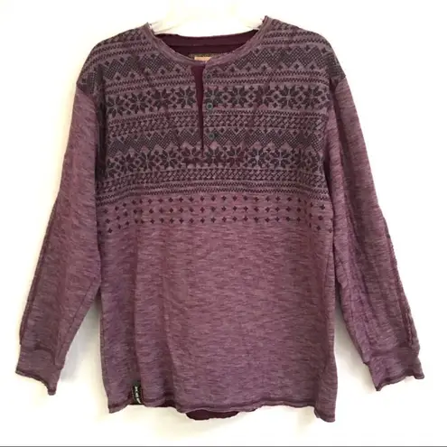 TFG heathered snowflake sweatshirt XL Purple