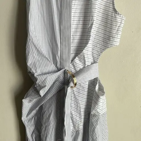 ACLER Edgar Dress In White Stripe Size 4