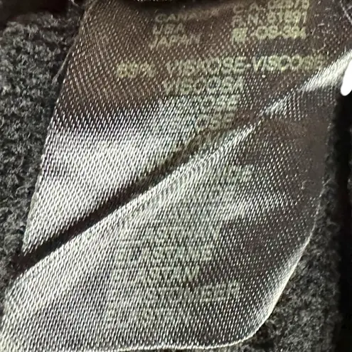 Escada Ribbed Fishnet Sleeves Turtleneck Sweater in Black Size 36 Small Euro