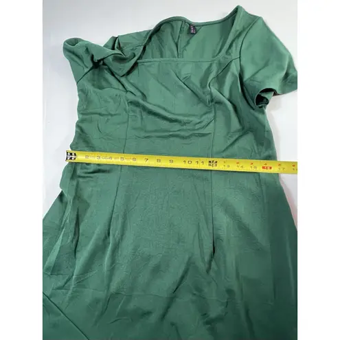 Emerald Green Asymmetrical Ruffle Dress Size XL