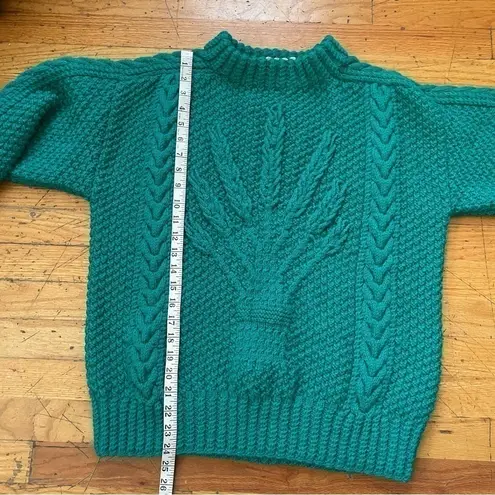 Quills Woollen Market Sweater Size Large Green
