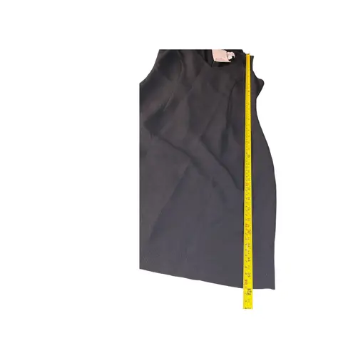 Belle Badgley Mischka Black Sleeveless Choker Neck V-Neck Party Cocktail Dress