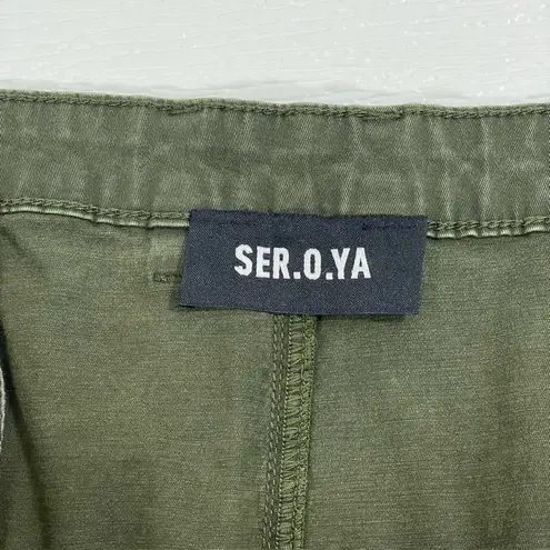 NEW SER.O.YA Finn Cargo Skirt Vintage Army Green Plus Size approx 3X Mini Skirt
