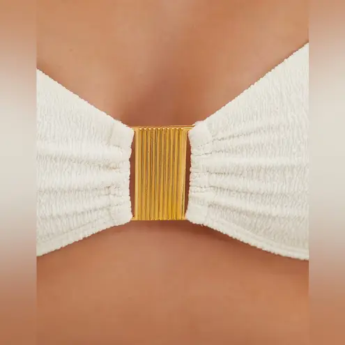 VIX Firenze Becky Bandeau Top, Size Large, $138 White